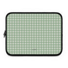 Sage & Cream Gingham Custodia per laptop