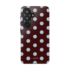 Cherry & Blue Polka Dot Phone Case by etchd, view 61