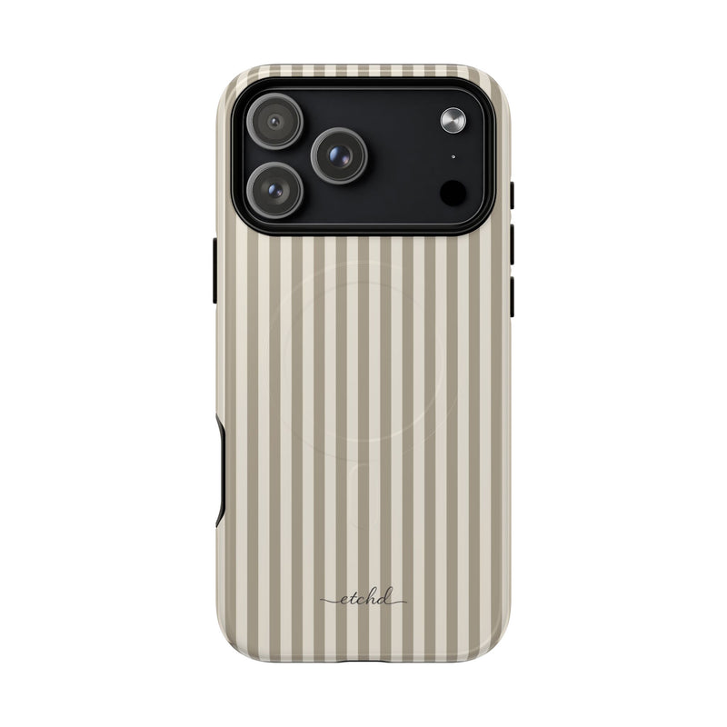 Neutral Striped Magnetic Phone Case by etchd, view 31