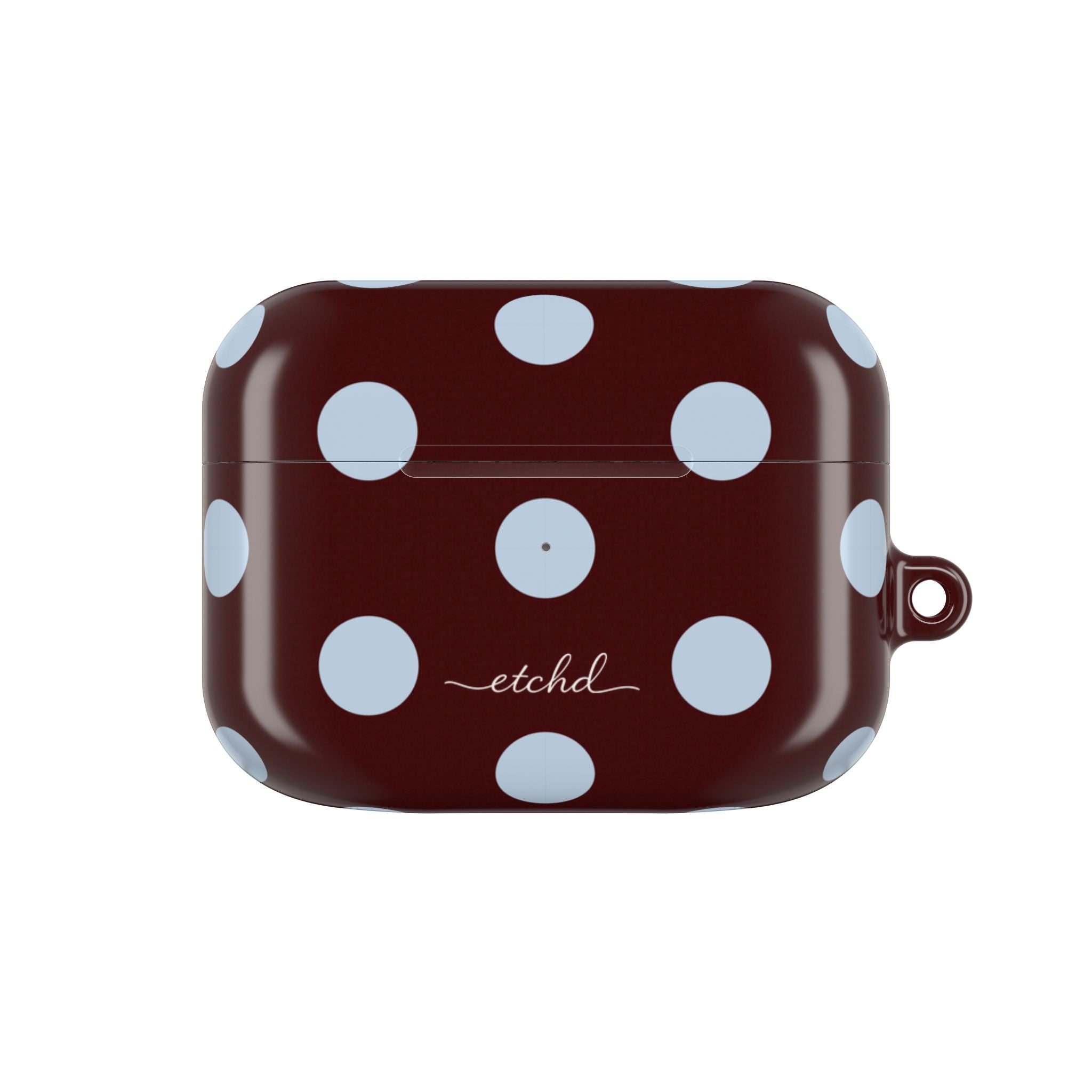 Cherry & Blue Polka Dot AirPod Case by etchd