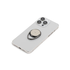 Neutral Gingham Phone Ring Holder by etchd, view 6