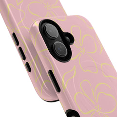 Pink & Butter Floral Magnetic Phone Case by etchd, view 87