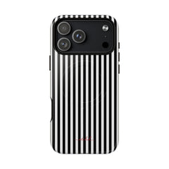 Black & White Striped Magnetic Phone Case by etchd, view 34
