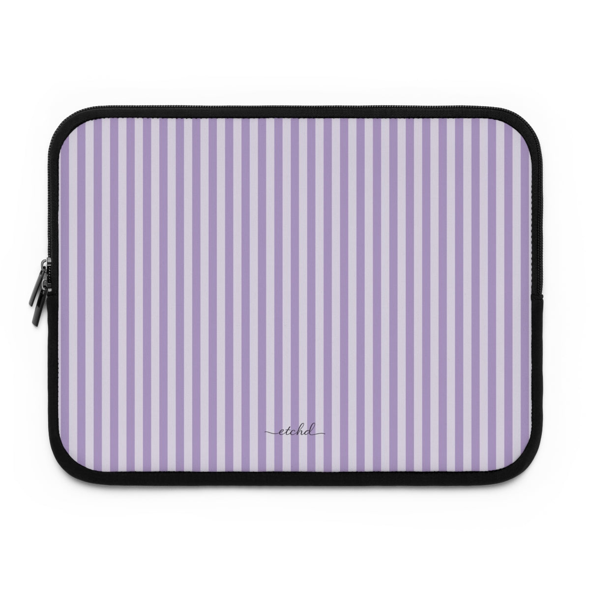 Lilac & Cream Striped Custodia per laptop di etchd