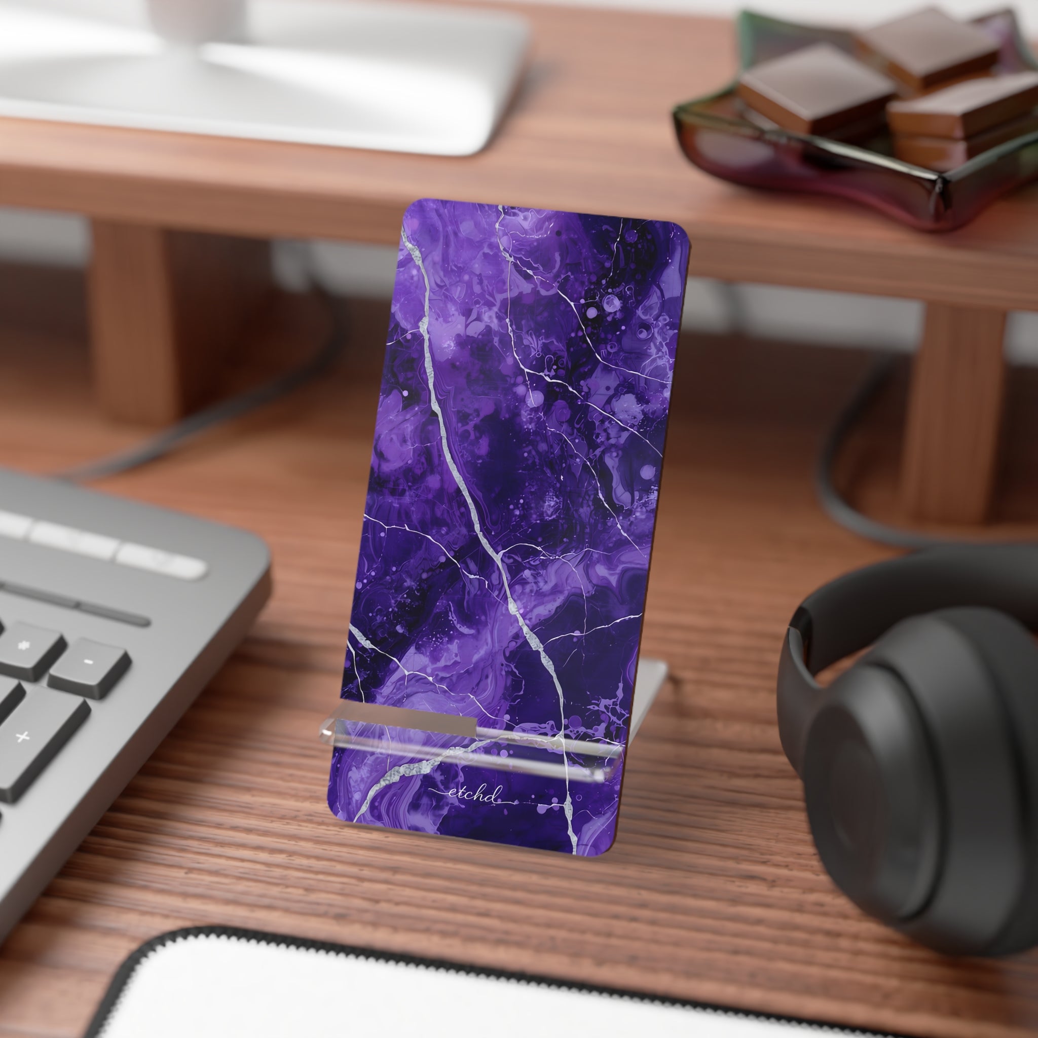 Amethyst Phone Stand by etchd, view 3