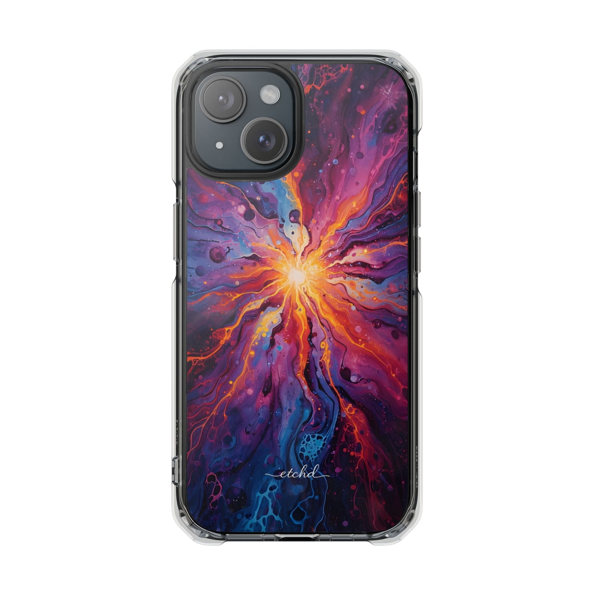 Supernova Clear Magnetic Phone Case by etchd, view 2