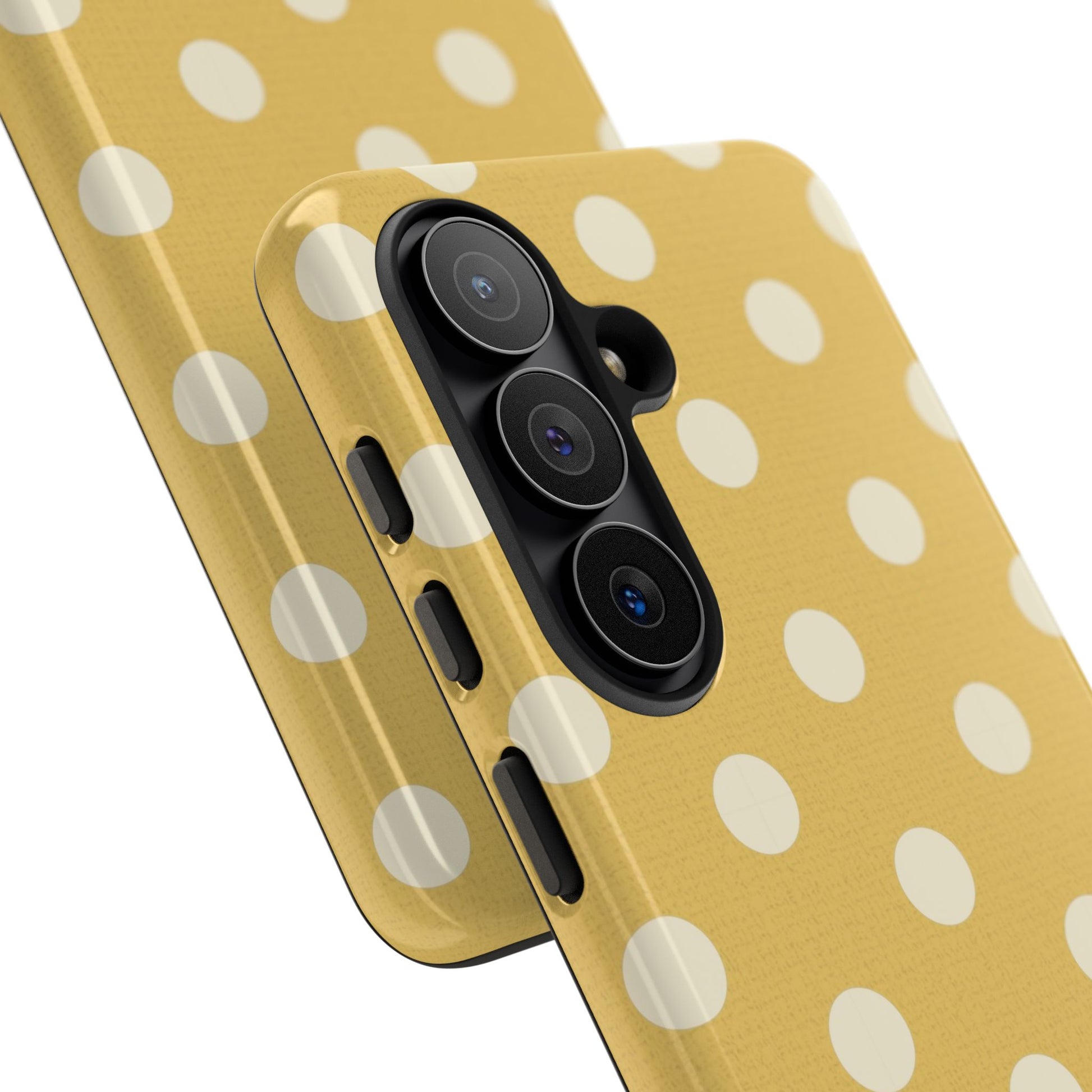 Cream & Butter Polka Dot Phone Case by etchd, view 209