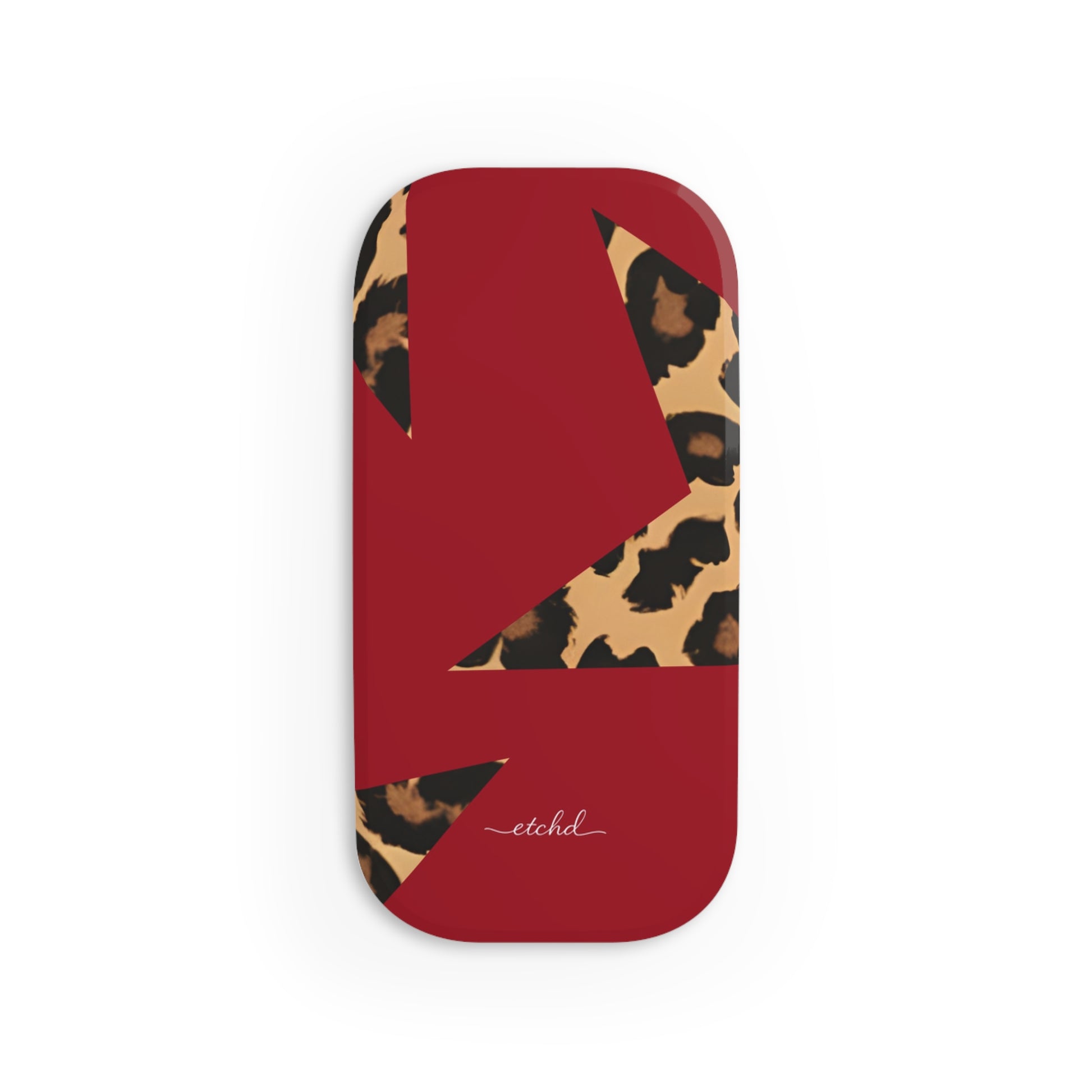 Red & Leopard Stars Click-On Phone Grip by etchd, view 2