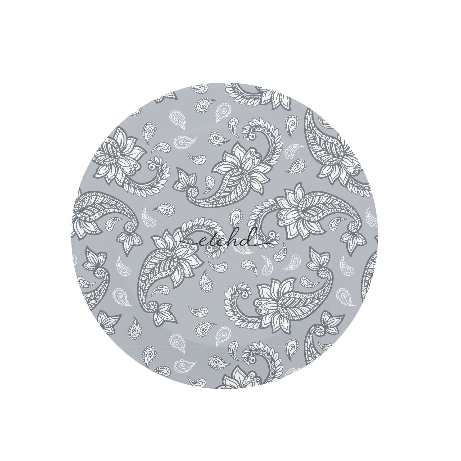 Dusty Blue Paisley Phone Grip And Stand by etchd, view 2
