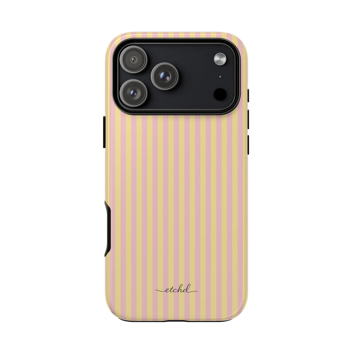 Pink & Butter Striped Phone Case by etchd, view 59