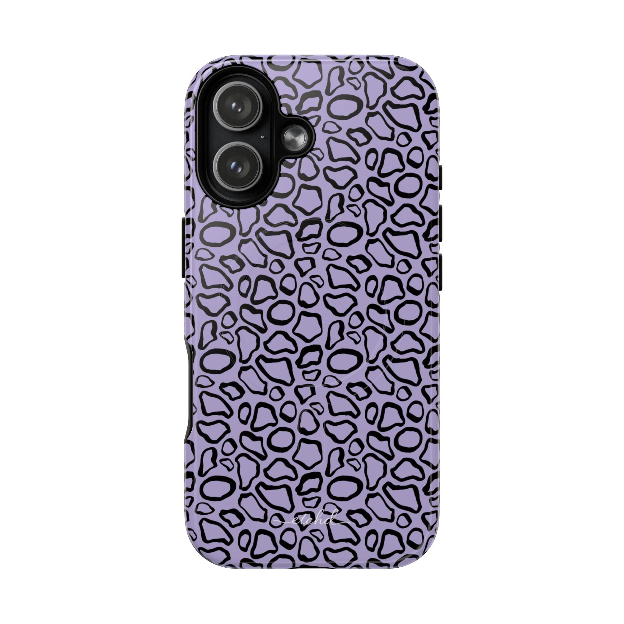 Abstract Print Lavender Magnetic Phone Case by etchd, view 25