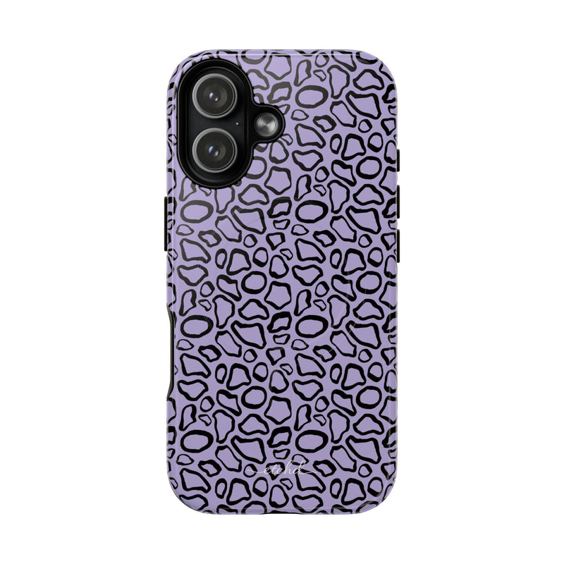 Abstract Print Lavender Magnetic Phone Case-zoom-