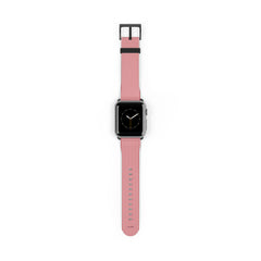Classic Red & White Striped Smartwatch Strap by etchd