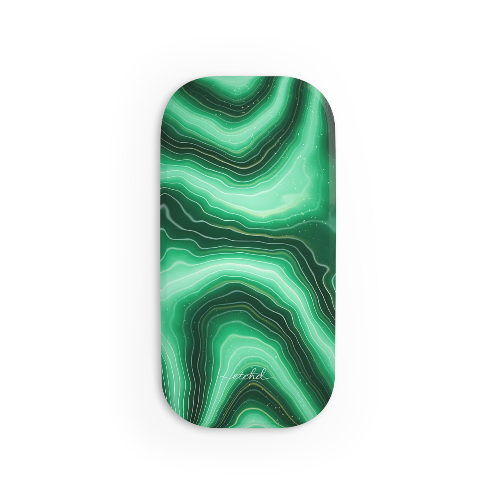 Emerald Click-On Phone Grip by etchd, view 2