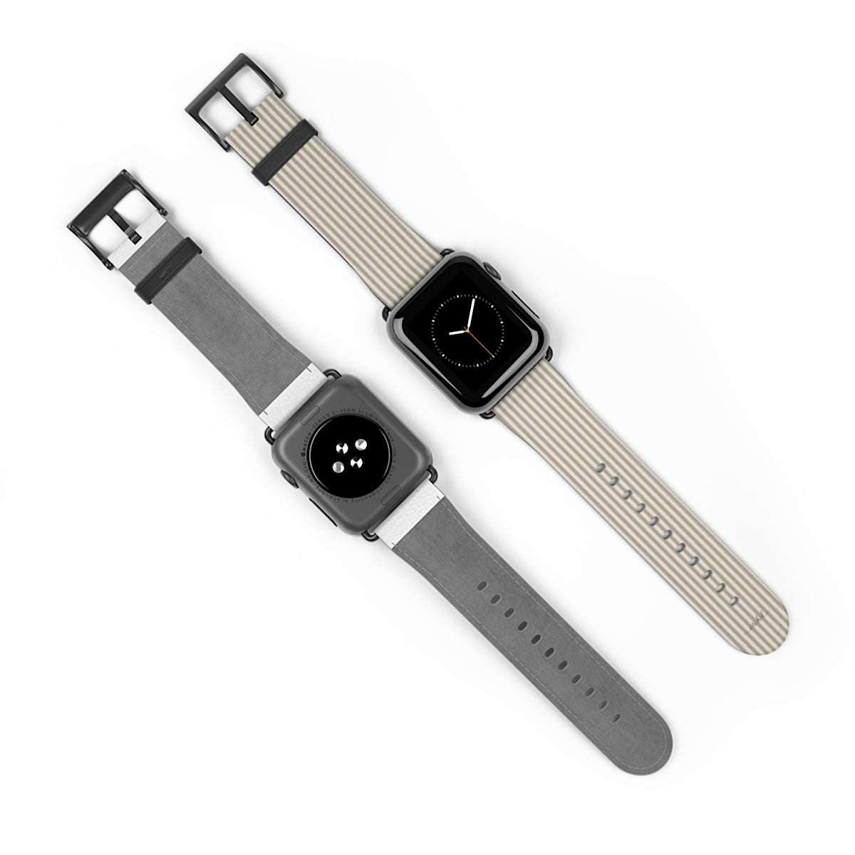 Neutral Striped Smartwatch Strap by etchd, view 10