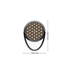 Brown And Butter Yellow Polka Dot Phone Ring Holder by etchd, view 3