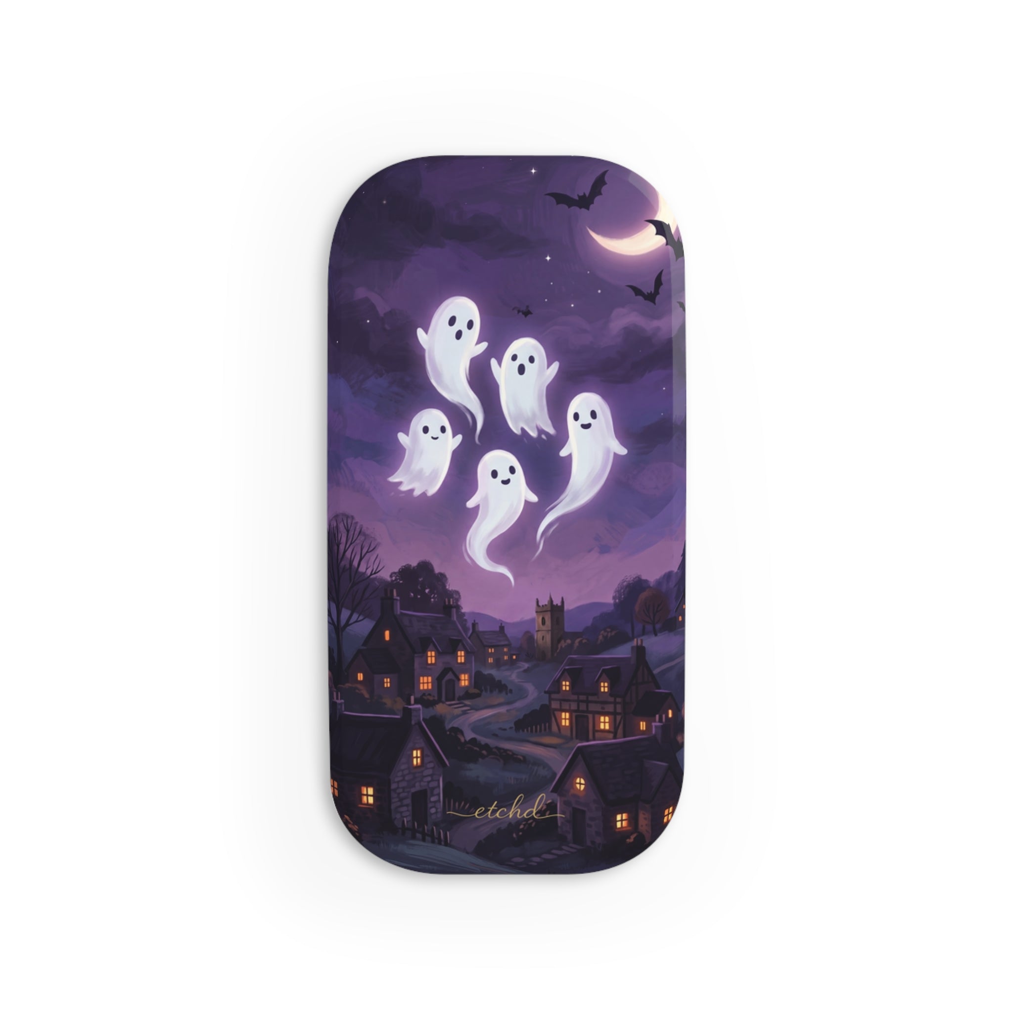 Ghost Parade Click-On Phone Grip by etchd, view 2