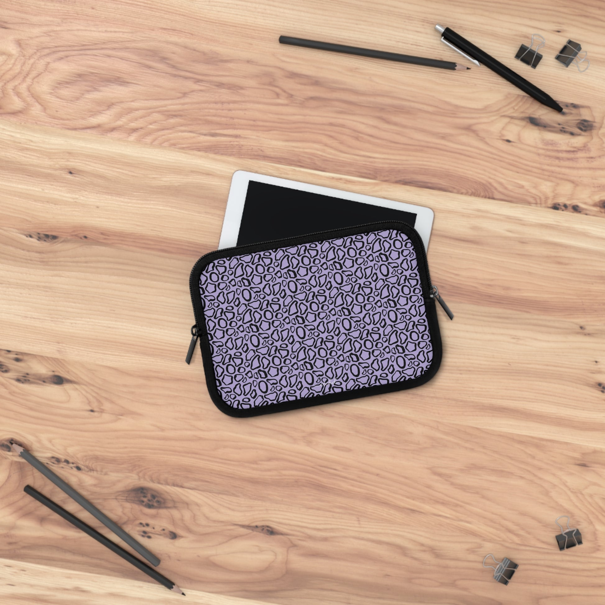 Abstract Print Lavender Laptop Sleeve by etchd, view 14