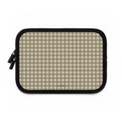 Green & Pink Gingham Custodia per laptop di etchd, vista 2