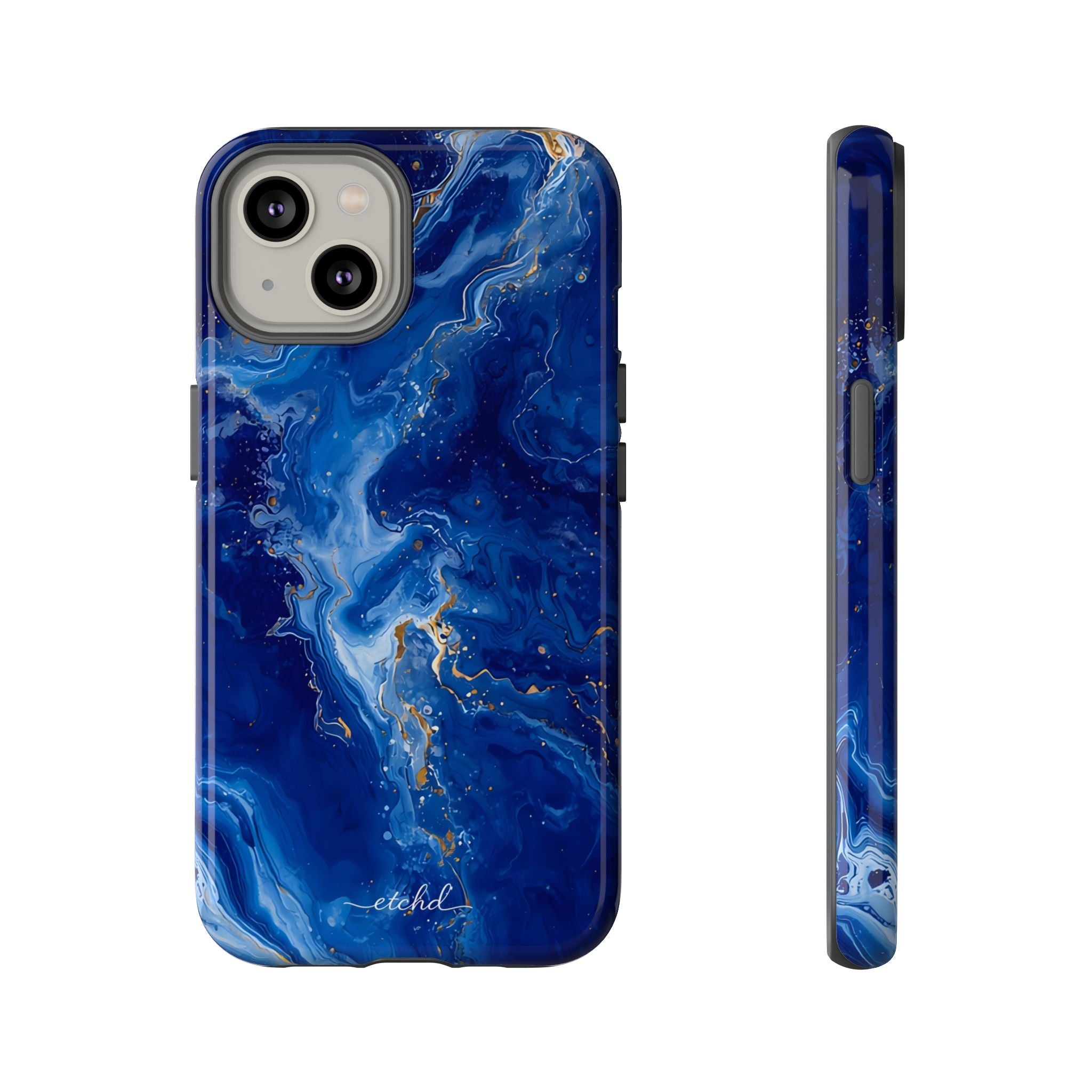 Sapphire Phone Case by etchd, view 2