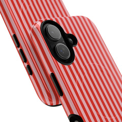 Poppy & Blush Striped Magnetic Phone Case by etchd, view 87