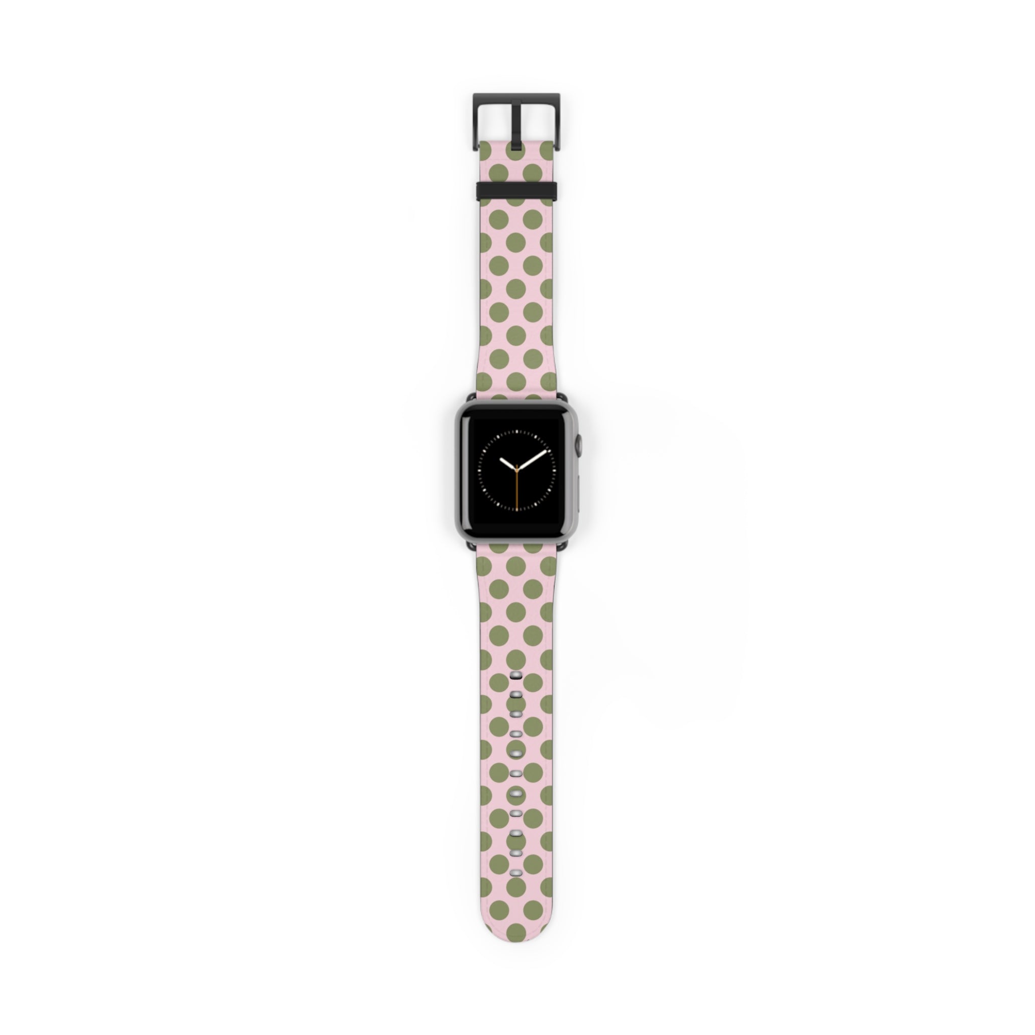 Green & Pink Polka Dot Smartwatch Strap by etchd, view 2