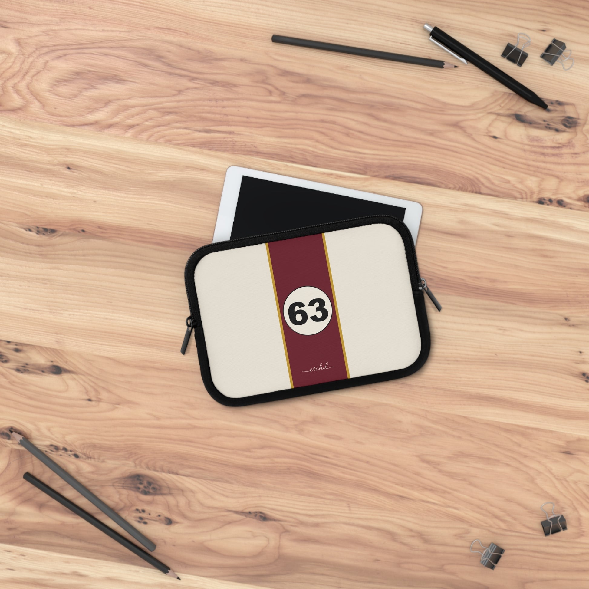 Retro Racing Laptop Sleeve by etchd, view 14