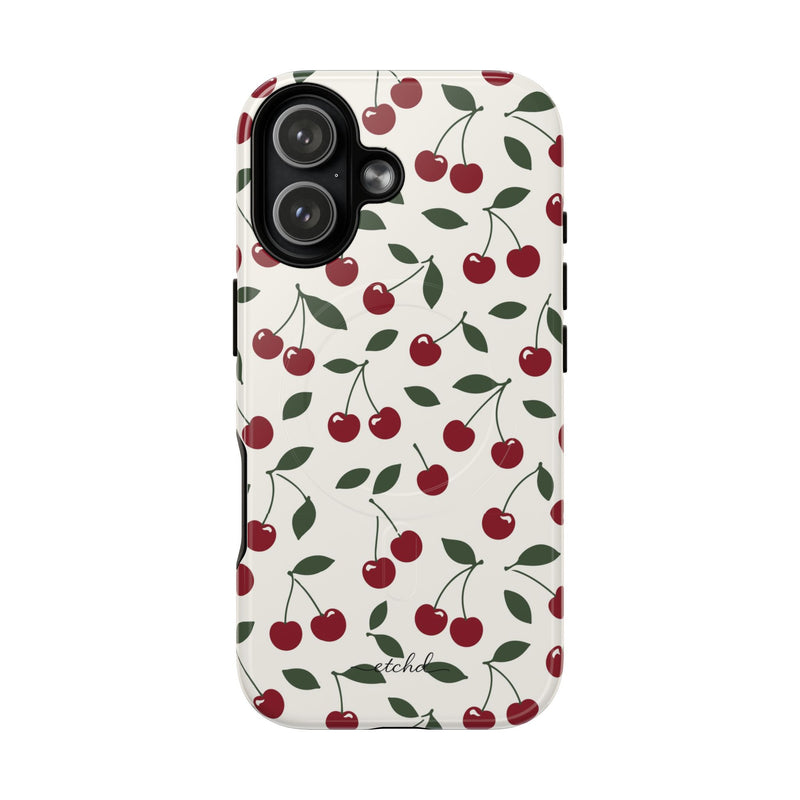 Cherry Magnetic Phone Case by etchd, view 25