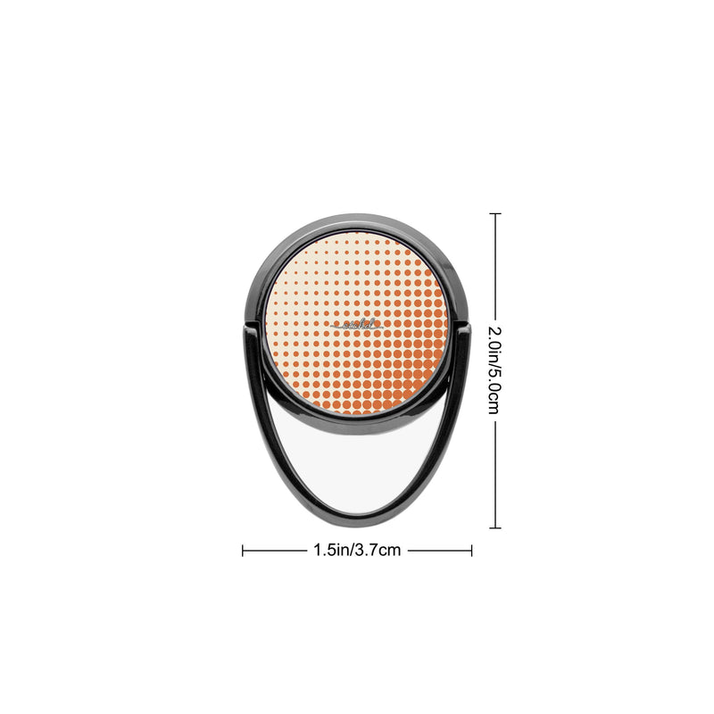 Tangerine Halftone Handy Ring-Halterung-zoom-