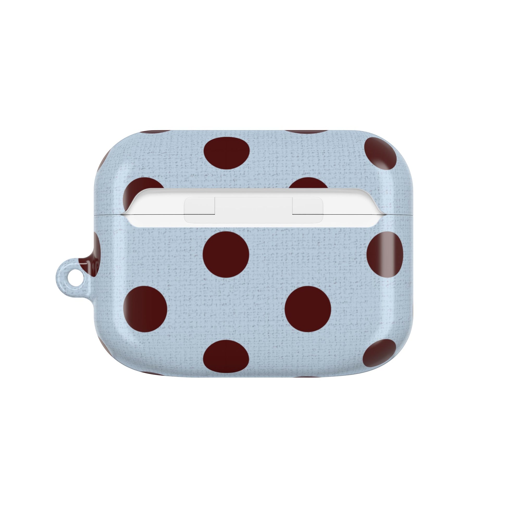 Blue & Cherry Polka Dot AirPod Case by etchd, view 7