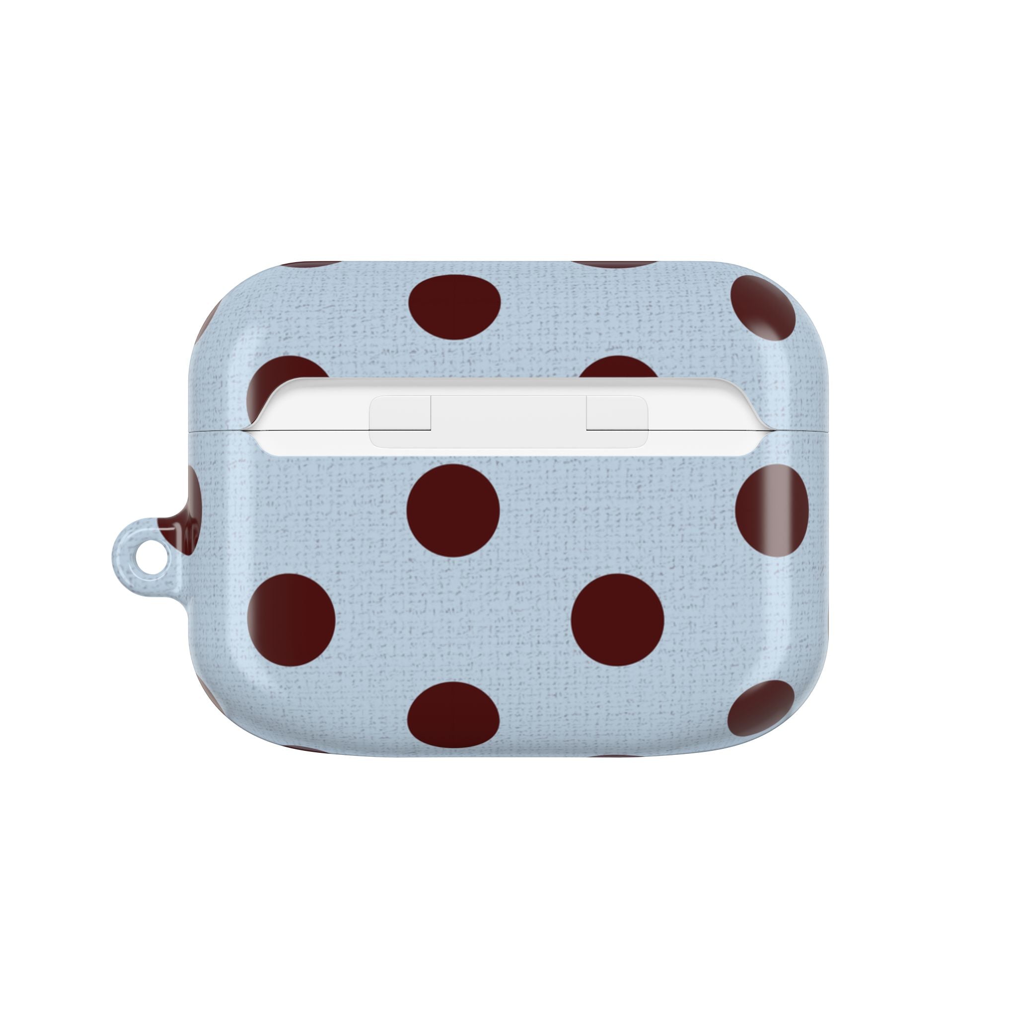 Blue & Cherry Polka Dot AirPod Case by etchd, view 7