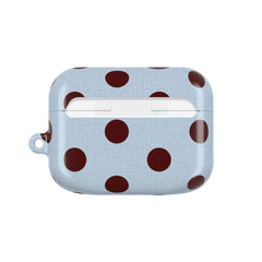 Blue & Cherry Polka Dot AirPod Case by etchd, view 7