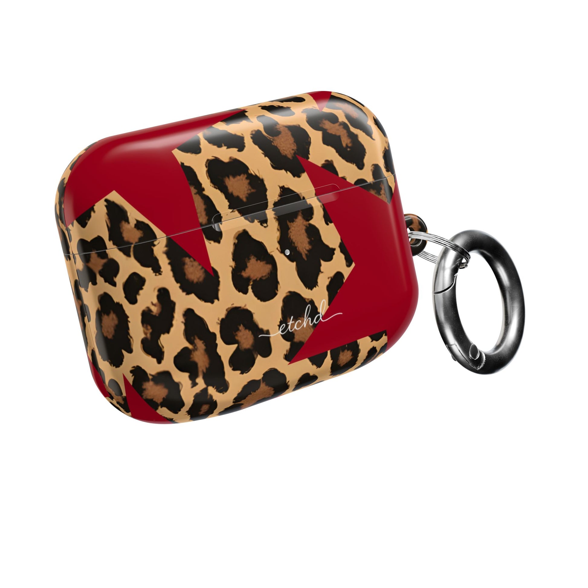 Leopard & Red Stars AirPod Case by etchd, view 8