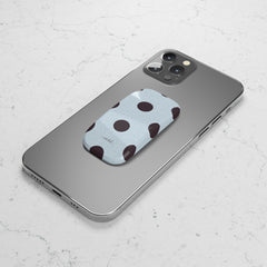 Plum And Blue Polka Dot Click-On Phone Grip by etchd, view 5