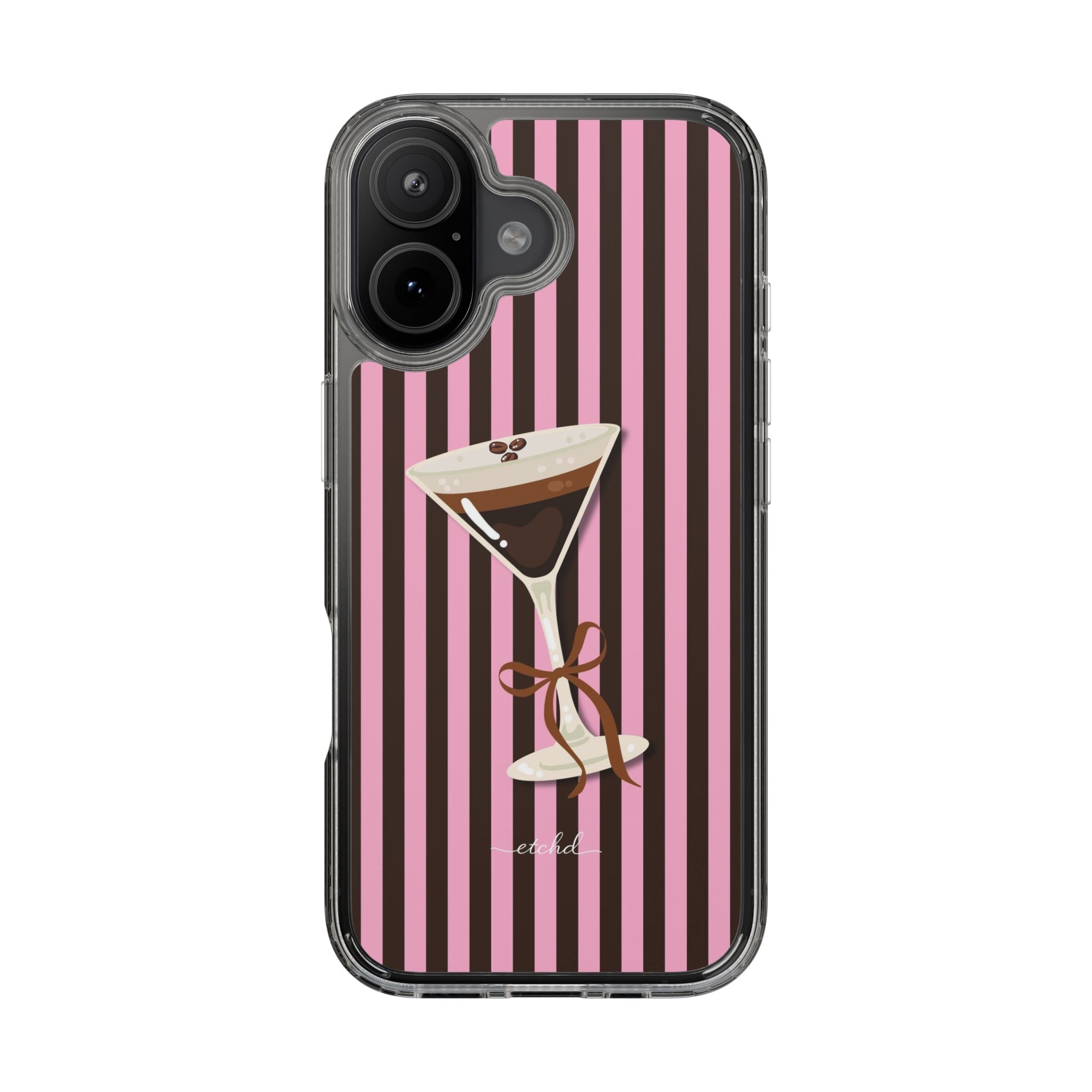 Espresso Martini Clear Phone Case by etchd, view 35
