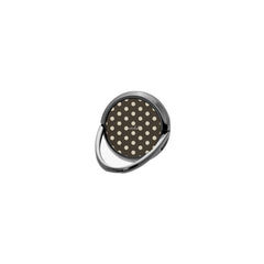 Cream & Brown Polka Dot Phone Ring Holder by etchd