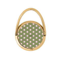 Pink & Green Polka Dot Hoop Ring Holder by etchd