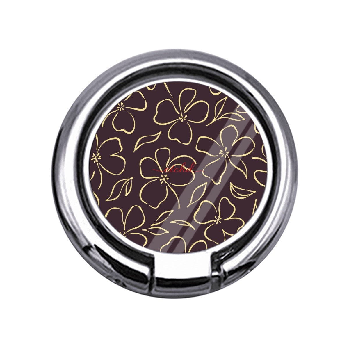 Plum & Butter Floral Slim Ring Holder by etchd