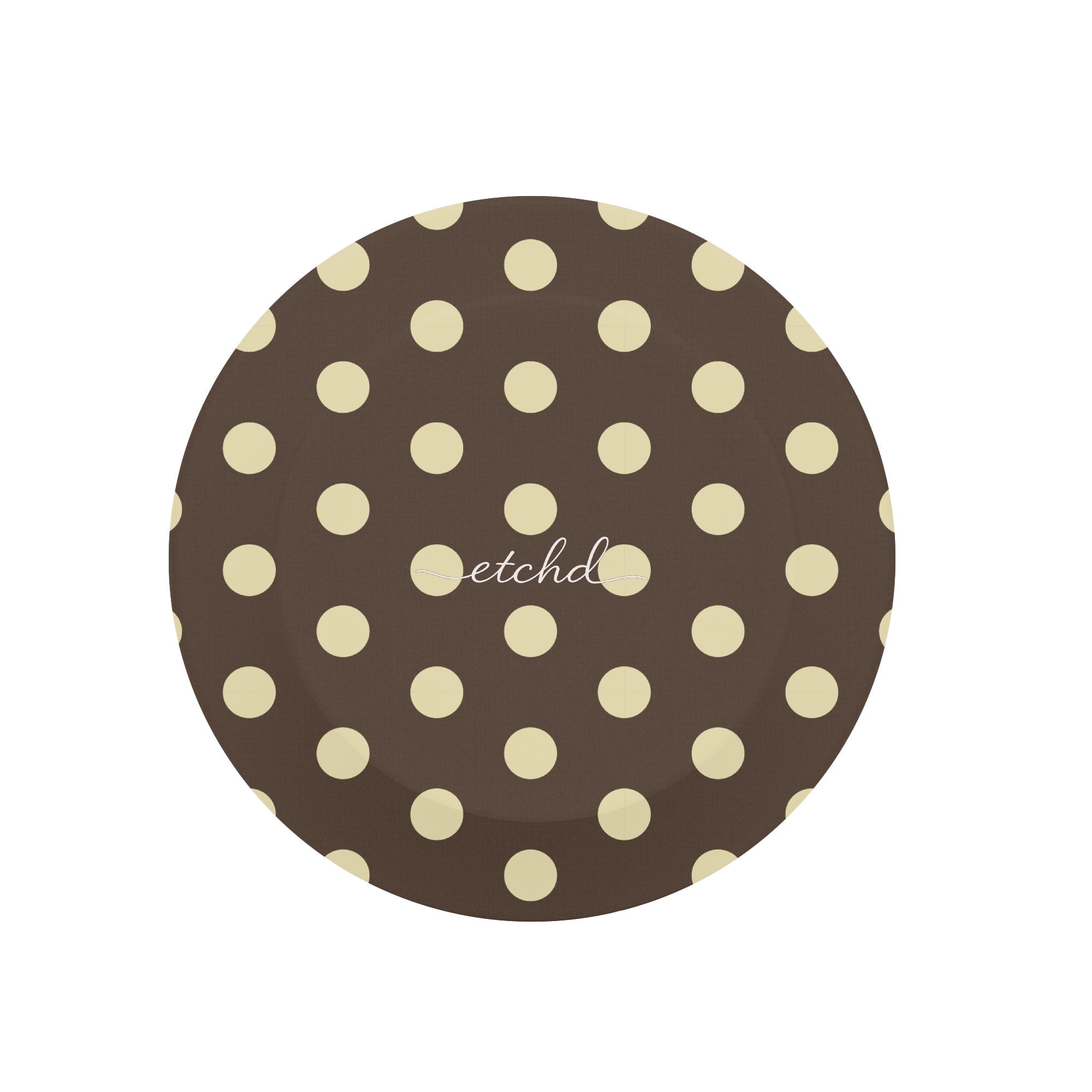 Brown And Butter Yellow Polka Dot Phone Grip And Stand by etchd, view 3