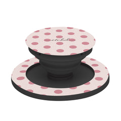 Blush Polka Dot Phone Grip And Stand by etchd, view 6