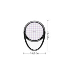 Lilac & White Gingham Phone Ring Holder by etchd, view 3