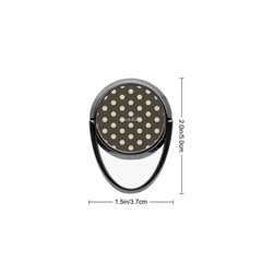 Cream & Brown Polka Dot Phone Ring Holder by etchd, view 3