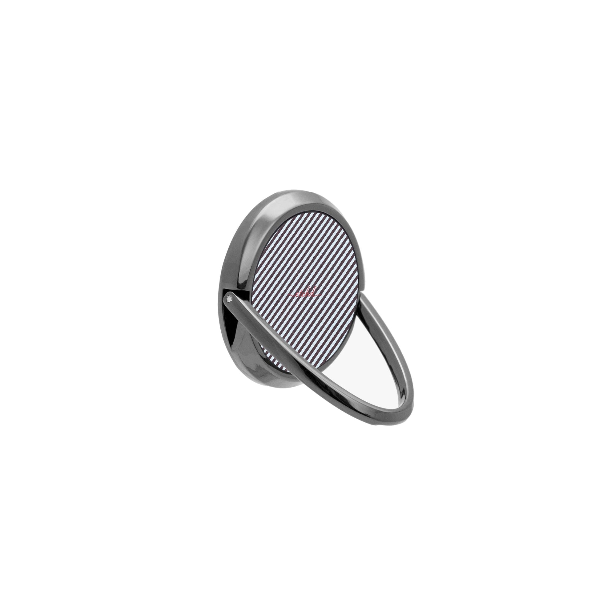 Plum And Blue Striped Diagonal Phone Ring Holder by etchd, view 8