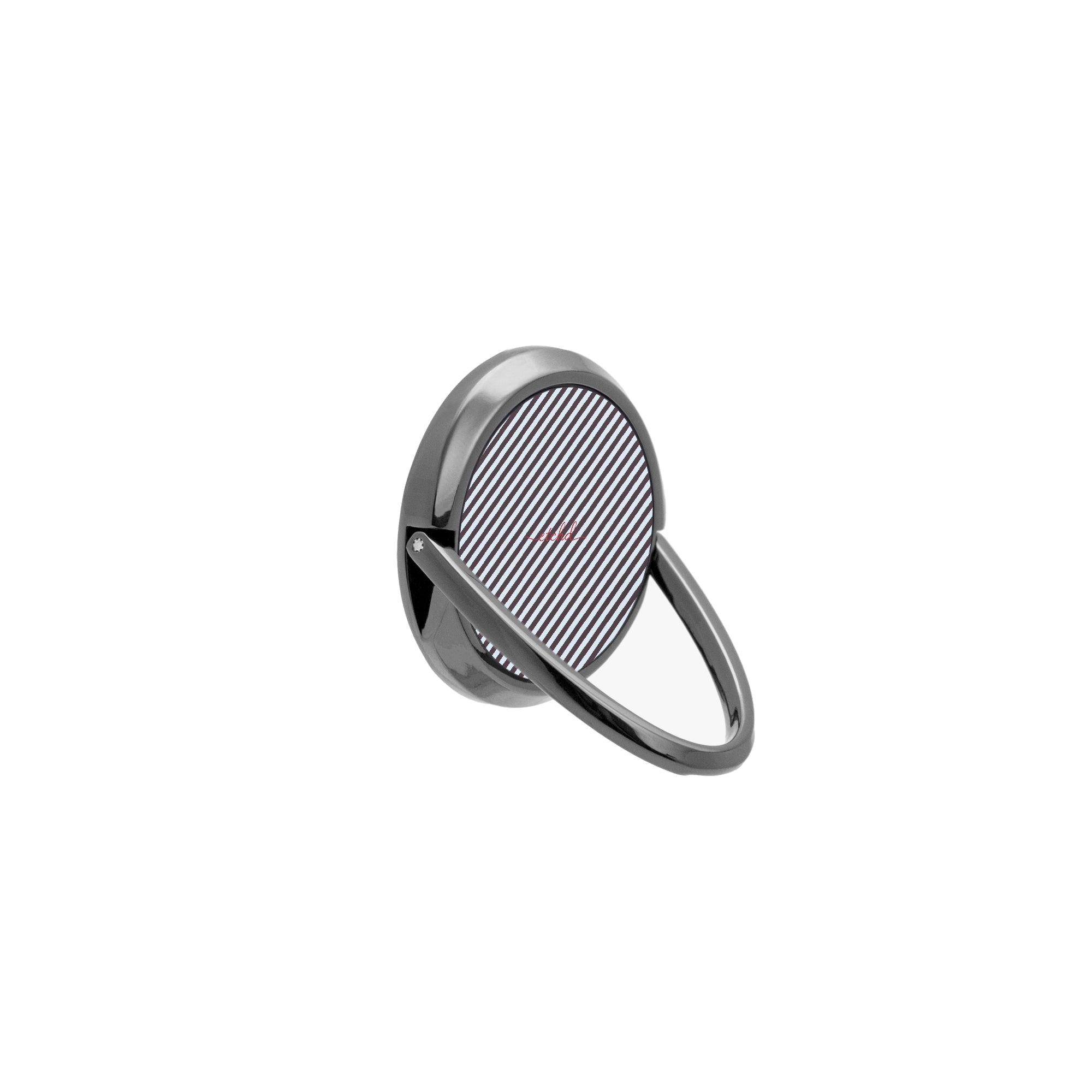 Plum And Blue Striped Diagonal Phone Ring Holder by etchd, view 8