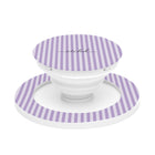 Lilac & Cream Striped Agarre y soporte para móvil