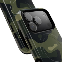 Green Camo Magnetic Phone Case by etchd, view 99