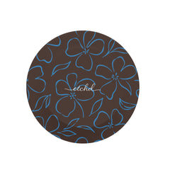 Espresso & Cerulean Floral Phone Grip And Stand by etchd, view 3