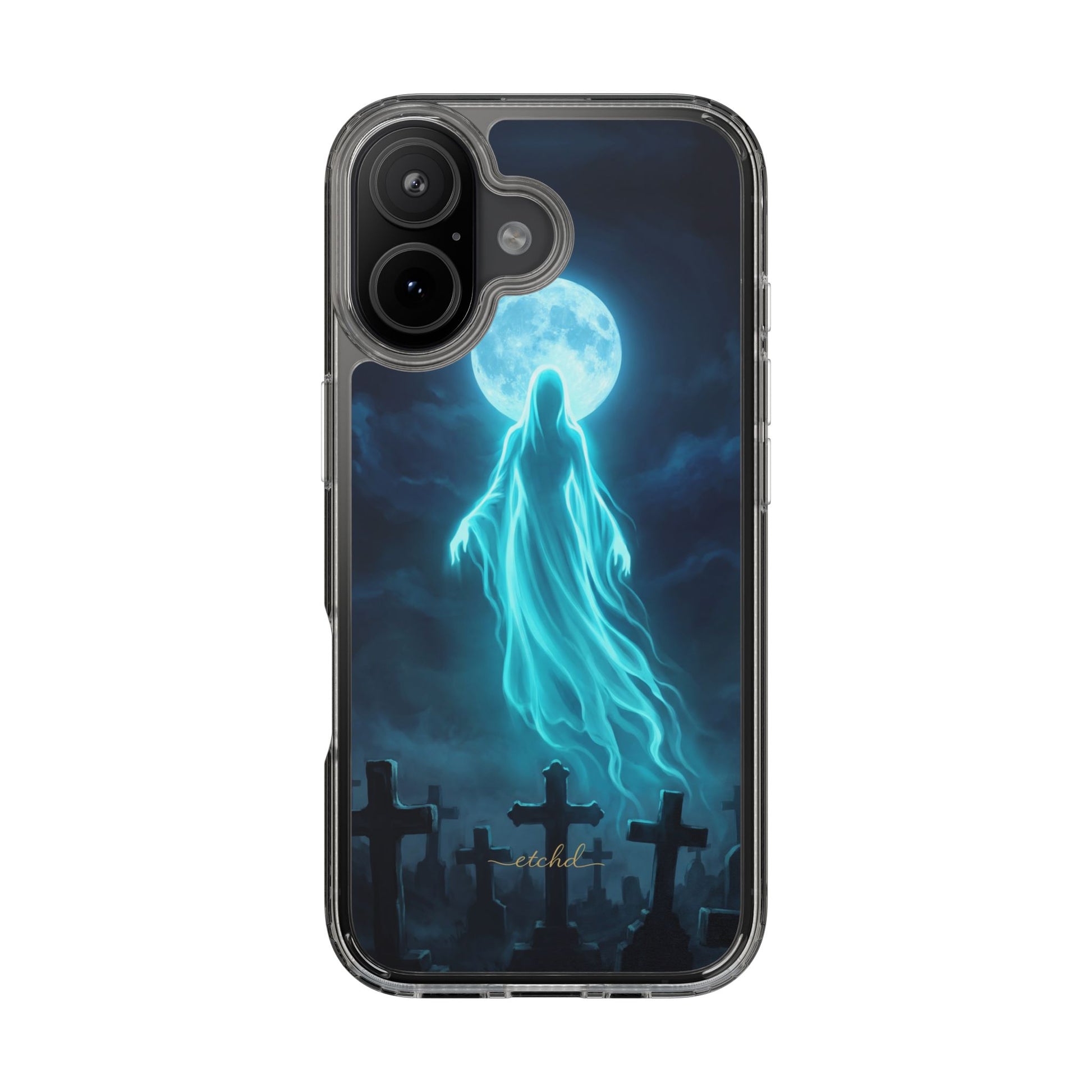 Veiled Spirit Clear Phone Case by etchd, view 35