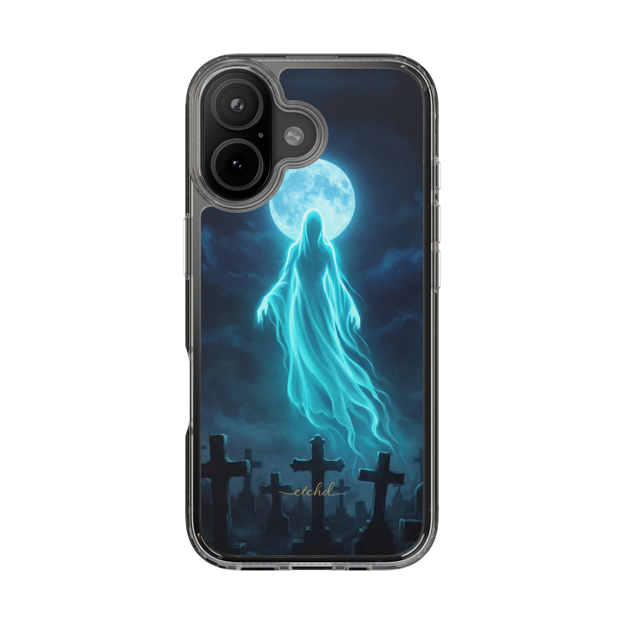 Veiled Spirit Clear Phone Case by etchd, view 35
