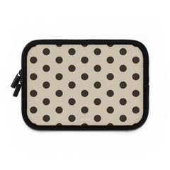 Brown Polka Dot Laptop Sleeve by etchd, view 2